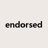 endorsed是什么意思