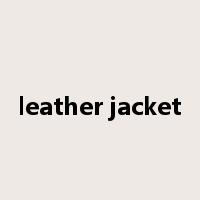 leather jacket是什么意思