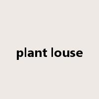 plant louse是什么意思