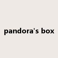 pandora's box是什么意思