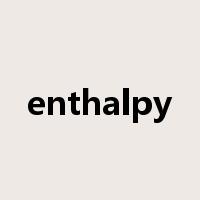 enthalpy是什么意思