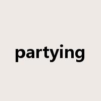 partying是什么意思
