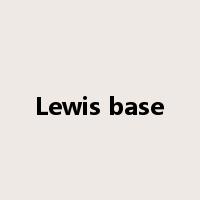 Lewis base是什么意思