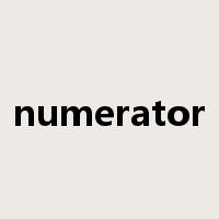 numerator是什么意思