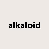 alkaloid是什么意思