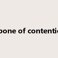 a bone of contention是什么意思