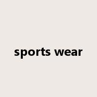 sports wear是什么意思