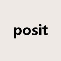 posit是什么意思