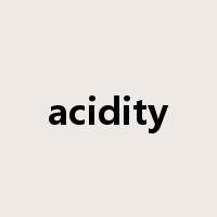 acidity是什么意思