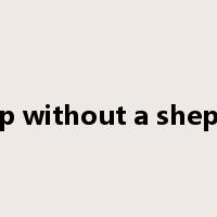 sheep without a shepherd是什么意思