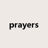 prayers是什么意思