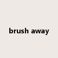brush away是什么意思