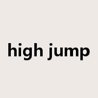 high jump是什么意思