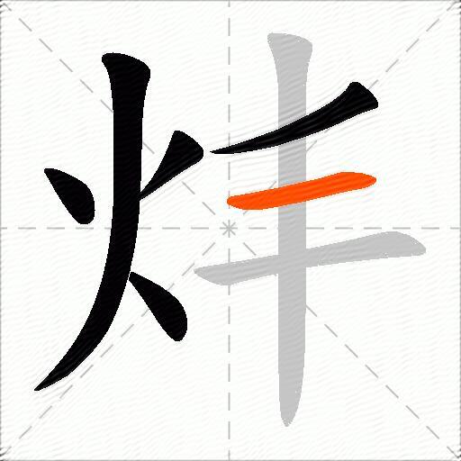 炐