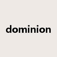 dominion是什么意思