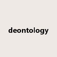 deontology是什么意思