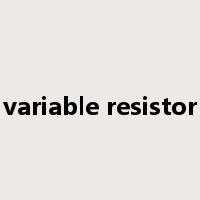 variable resistor是什么意思