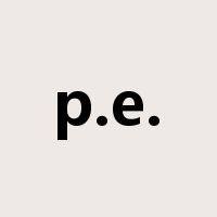p.e.是什么意思