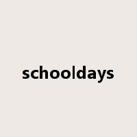 schooldays是什么意思