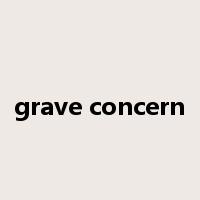 grave concern是什么意思