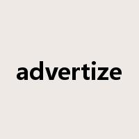 advertize是什么意思