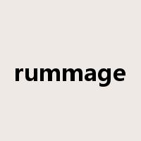 rummage是什么意思