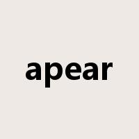 apear是什么意思