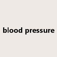 blood pressure是什么意思