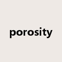 porosity是什么意思