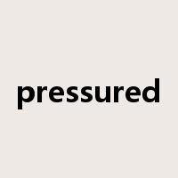 pressured是什么意思