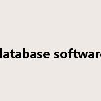 database software是什么意思