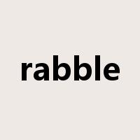 rabble是什么意思