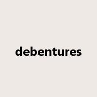 debentures是什么意思