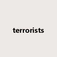 terrorists是什么意思