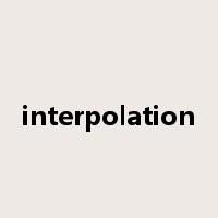 interpolation是什么意思