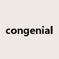 congenial是什么意思