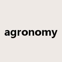 agronomy是什么意思