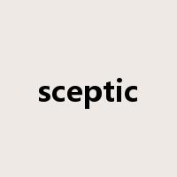 sceptic是什么意思