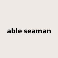 able seaman是什么意思