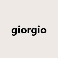 giorgio是什么意思