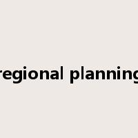 regional planning是什么意思