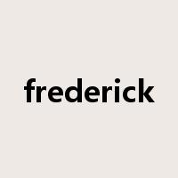 frederick是什么意思