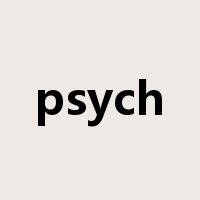 psych是什么意思