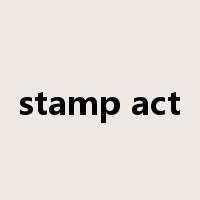 stamp act是什么意思