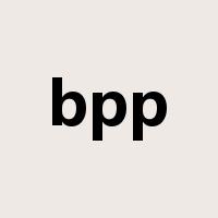 bpp是什么意思