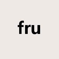 fru是什么意思