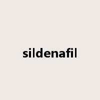 sildenafil是什么意思