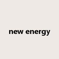 new energy是什么意思