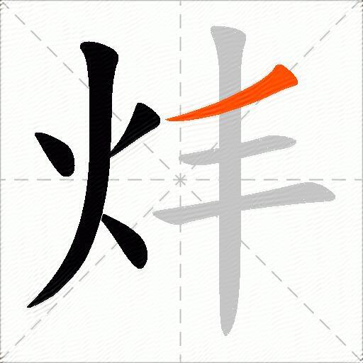 炐