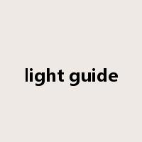 light guide是什么意思